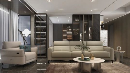 庫斯家居丨150㎡摩登住宅，輕奢時(shí)尚